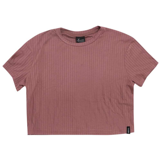 Target Παιδική κοντομάνικη μπλούζα Cropped Rib Viscose T-Shirt